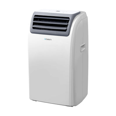 Devanti Portable Air Conditioner Cooling Mobile Fan Cooler Dehumidifier Window Kit White 3300W_36194