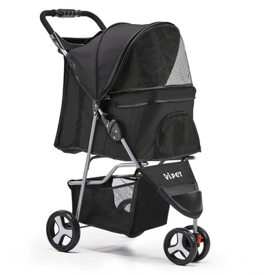 i.Pet 3 Wheel Pet Stroller - Black_13171