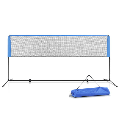 Everfit Portable Sports Net Stand Badminton Volleyball Tennis Soccer 4m 4ft Blue_14214