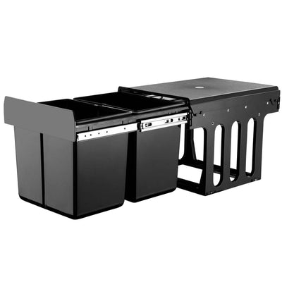 Cefito 2x15L Pull Out Bin - Black_14111