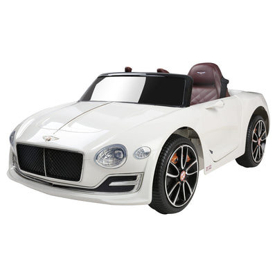 Bentley Kids Ride On Car Licensed Electric Toys 12V Battery Remote Cars White_32696