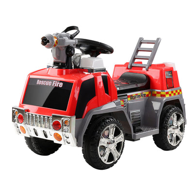 Rigo Kids Ride On Fire Truck Motorbike Motorcycle Car Red Grey_12695