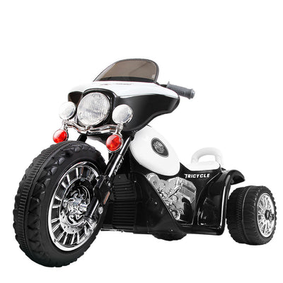 Rigo Kids Ride On Motorbike Motorcycle Toys Black White_10310