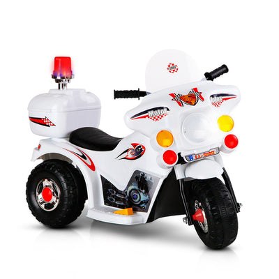 Rigo Kids Ride On Motorbike Motorcycle Car Toys White_10225