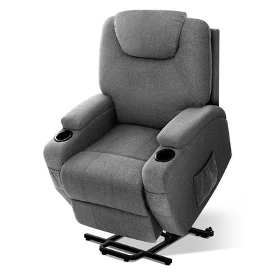 Artiss Electric Massage Chair Recliner Sofa Lift Motor Armchair Heating Fabric_34651