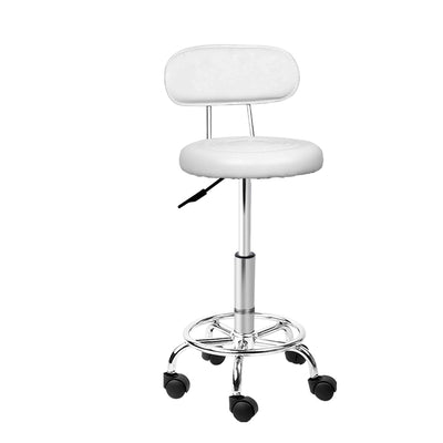 Artiss Salon Stool Swivel Barber Chair Backrest Hairdressing Hydraulic Height_28486