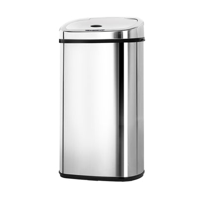 50L Stainless Steel Motion Sensor Rubbish Bin _10455