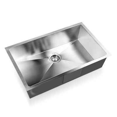 Cefito 70cm x 45cm Stainless Steel Kitchen Sink Under/Top/Flush Mount Silver_10384