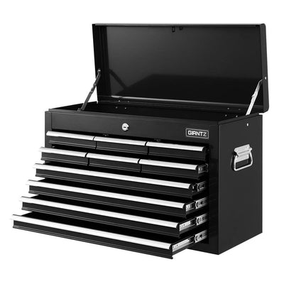 Giantz 10-Drawer Tool Box Chest Cabinet Garage Storage Toolbox Black_34906