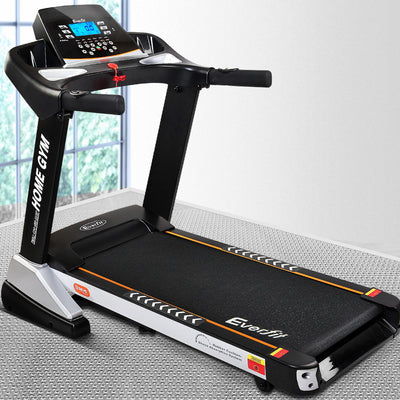 Everfit Electric Treadmill 48cm Incline Running Home Gym Fitness Machine Black_33493