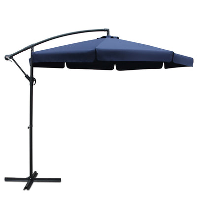 Instahut 3M Outdoor Umbrella - Navy_33014