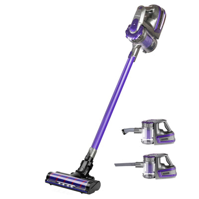 Devanti 150W Stick Handstick Handheld Cordless Vacuum Cleaner 2-Speed with Headlight Purple_13770