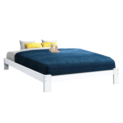 Artiss Queen Wooden Bed Base Frame Size JADE Timber Foundation Mattress Platform_34546