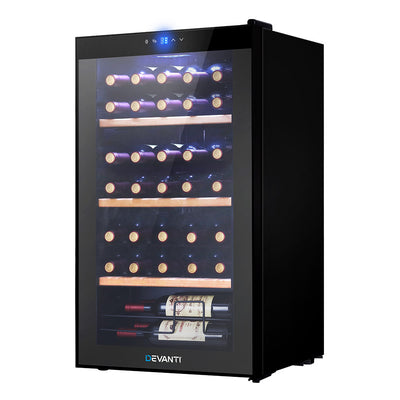 Devanti 34 Bottles Wine Cooler Compressor Chiller Beverage Fridge_35672