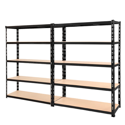 Giantz 2.4MX1.8M Garage Shelving Warehouse Rack Pallet Racking Storage Steel Black_48963