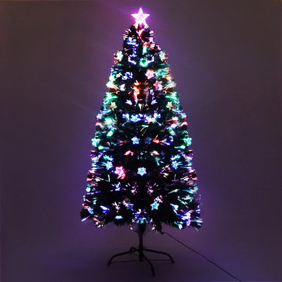 Jingle Jollys 1.2M 4FT LED Christmas Tree Xmas Optic Fiber Multi Colour Lights_13047