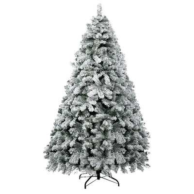 Jingle Jollys Snowy Christmas Tree 1.8M 6FT Xmas Decorations 520 Tips_17397