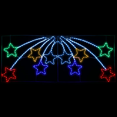 Jingle Jollys Christmas Motif Lights LED Star Fall Light Waterproof Outdoor Xmas_36191